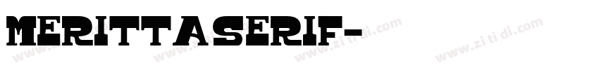 Meritta Serif字体转换